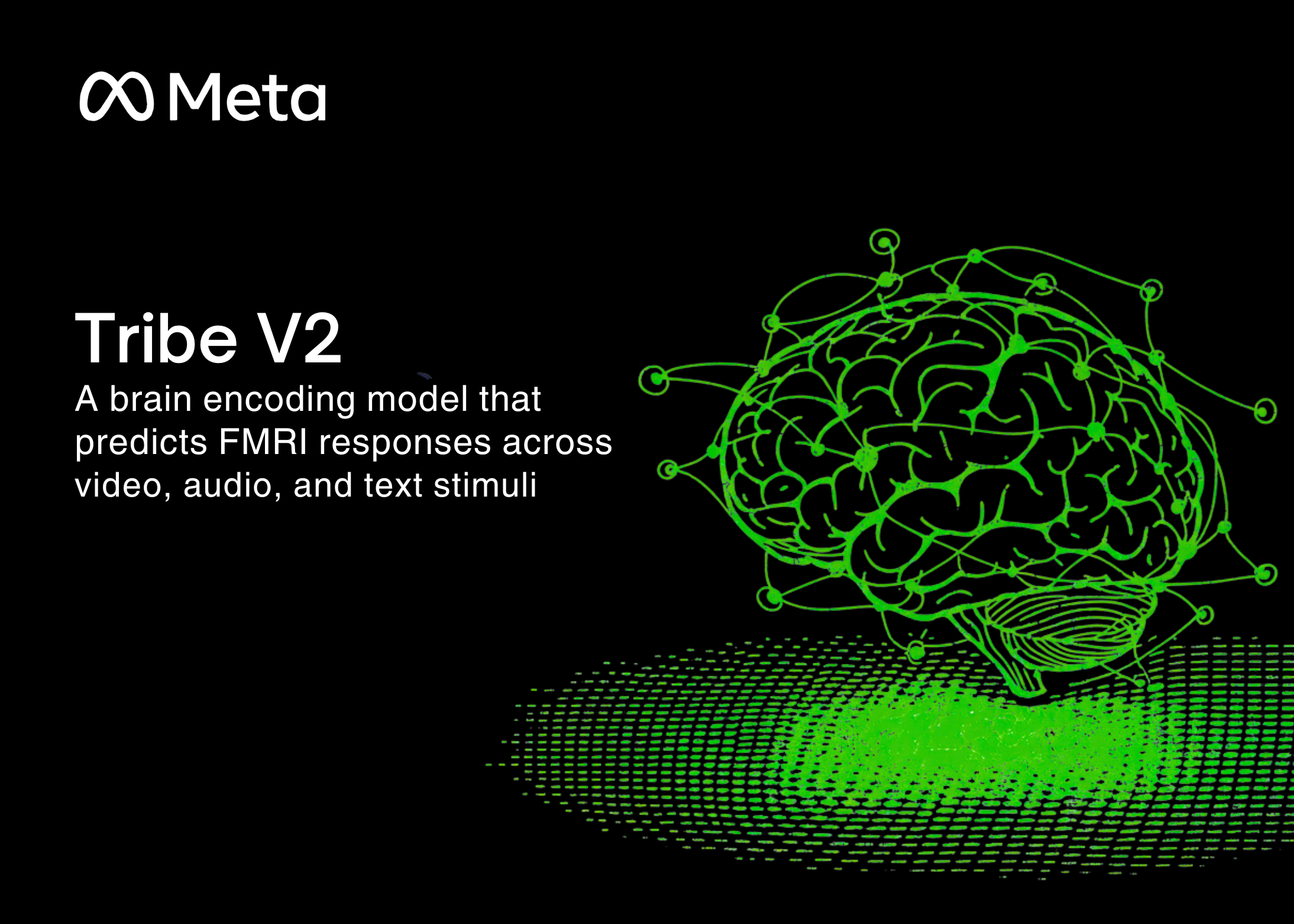 Meta ra mắt TRIBE v2: Mô hình AI dự đoán phản ứng não bộ từ video, âm thanh và văn bản